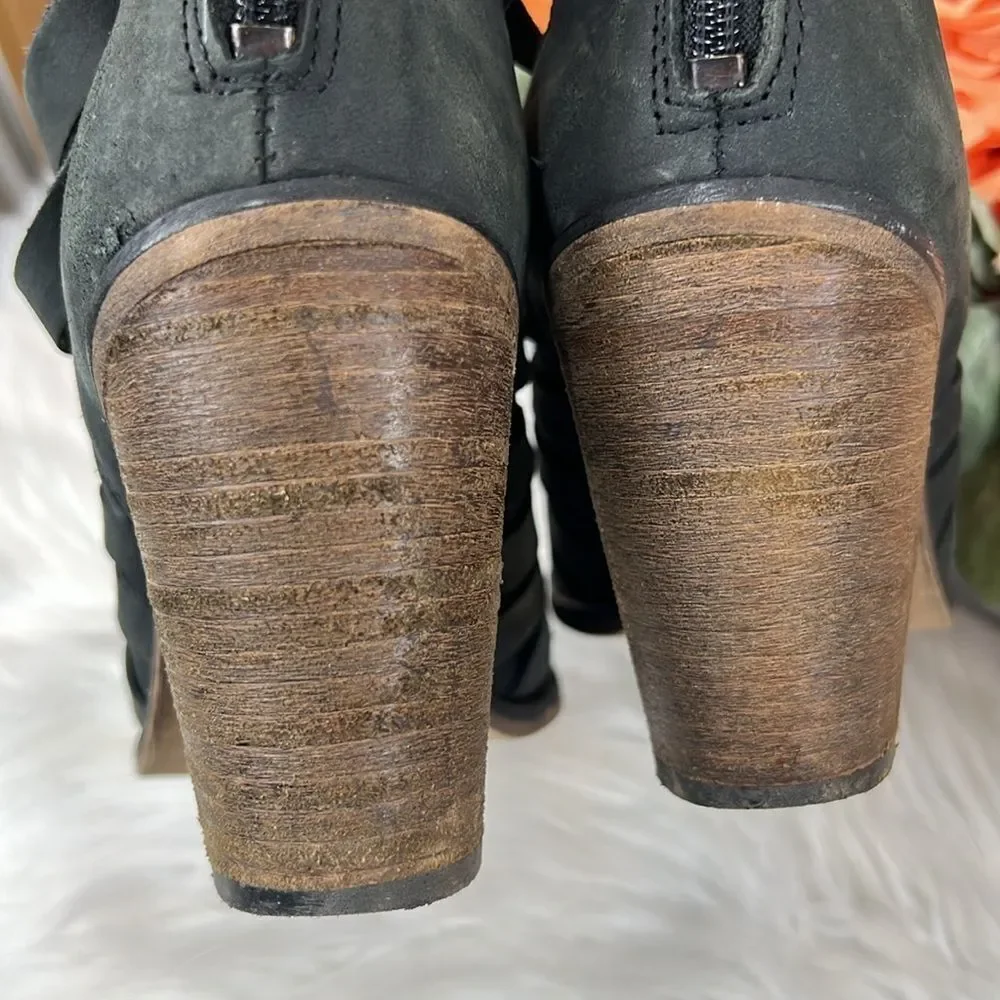 Free People Hybrid Heel Boot Black Size 40 - Picture 6 of 9